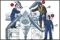 Cmk 129-F72048 - 1:72 Royal Navy Piloten Und Mechaniker - Neu