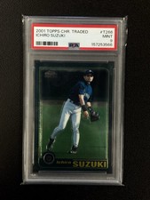Ichiro Suzuki 2001 Topps Chrome Traded Rookie RC #T266 PSA 9 MINT SEA MLB HOF