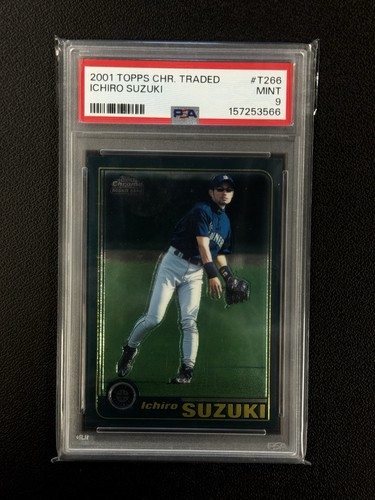 Ichiro Suzuki 2001 Topps Chrome Traded Rookie RC #T266 PSA 9 MINT SEA MLB HOF