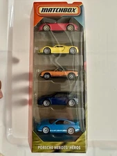Matchbox NEW For 2025 Porsche Heroes 5 Pack 911 GT3, 918, 914, 911 Targa, Cabrio
