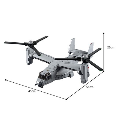 ヘリコプター V 22 オスプレイレゴ V-22 Osprey Aircraft MOC Plane