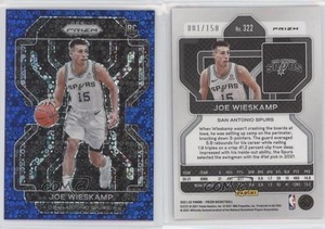2021-22 Panini Prizm Fast Break Blue Prizm /150 Joe Wieskamp #322 Rookie RC