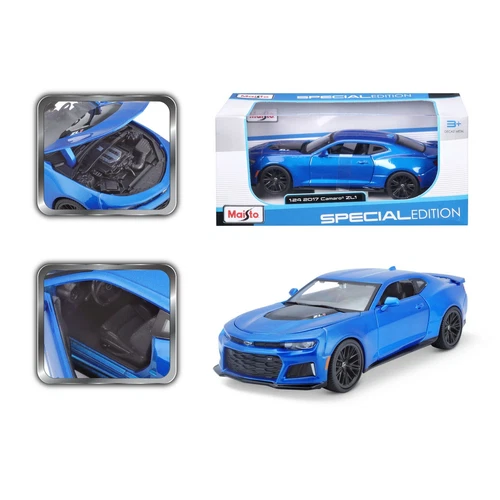 Chevrolet Camaro ZL1 blue 2015 Maisto Diecast Collection Car Model 1/24