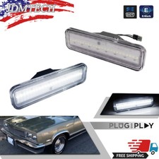 Clear White Led Front Side Marker Indicator Lamp For 82-87 El Camino Caballero Clear White Led Front Side Marker Indicator Lamp For 82-87 El Camino Caballero