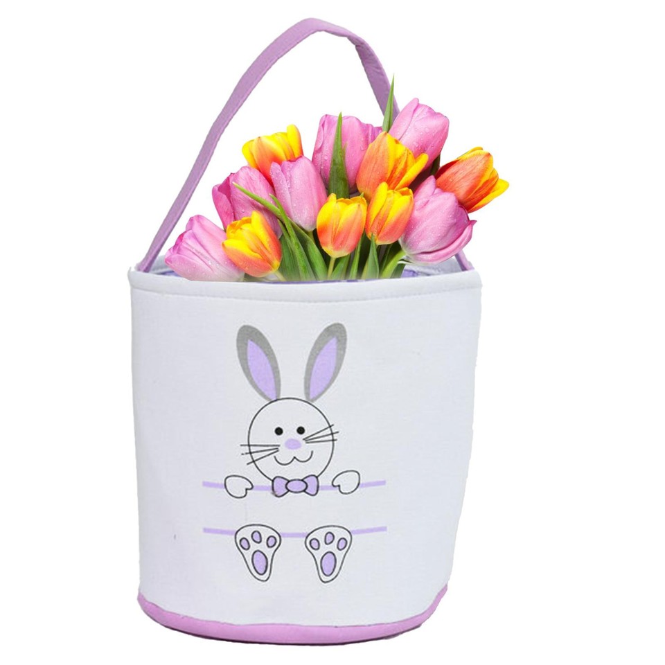 Easter Basket Hamper Wrap Easter Bunny Canvas Basket Wrap Large Hand