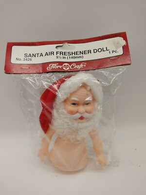 Fibre Craft 5 1/2'' Air Freshener Doll 3426 SANTA CLAUSE In Original Package