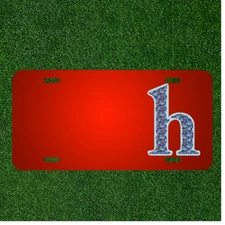 Custom Personalized License Plate With Add Names To Alphabet Letter Character