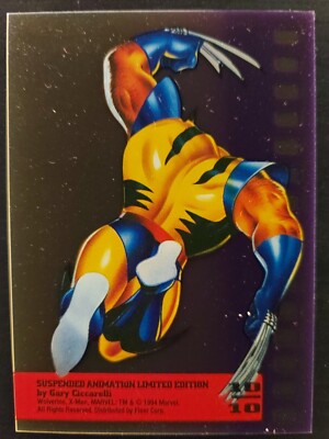 1995 Fleer Ultra Marvel Suspended Animation Wolverine #10/10 | eBay