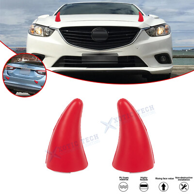 Front Rear Bumper Devil Bull Horn Sticker Decal For Subaru Mazda Scion Mitsubish