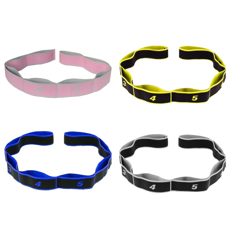 8 Elastic Stretch Strap Bands for Enhanced Flexibility and Stretching
