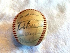 1952 New York Giants Team Signed Sal Maglie,Monte Irvin,etc Baseball -Guaranteed