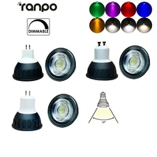 10w Dimmable Led Spotlight Bulb Cob Gu5.3 Gu10 Bulbs Cool White Spot Mr16 For
