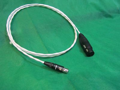 5 FT Silver Plated Sound Devices Interface Cable Tiny TA3F to XLR Female Cable.