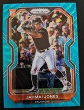 2021 Prizm Baseball Jahmai Jones Teal Wave Prizm Parallel Rookie #130 Orioles