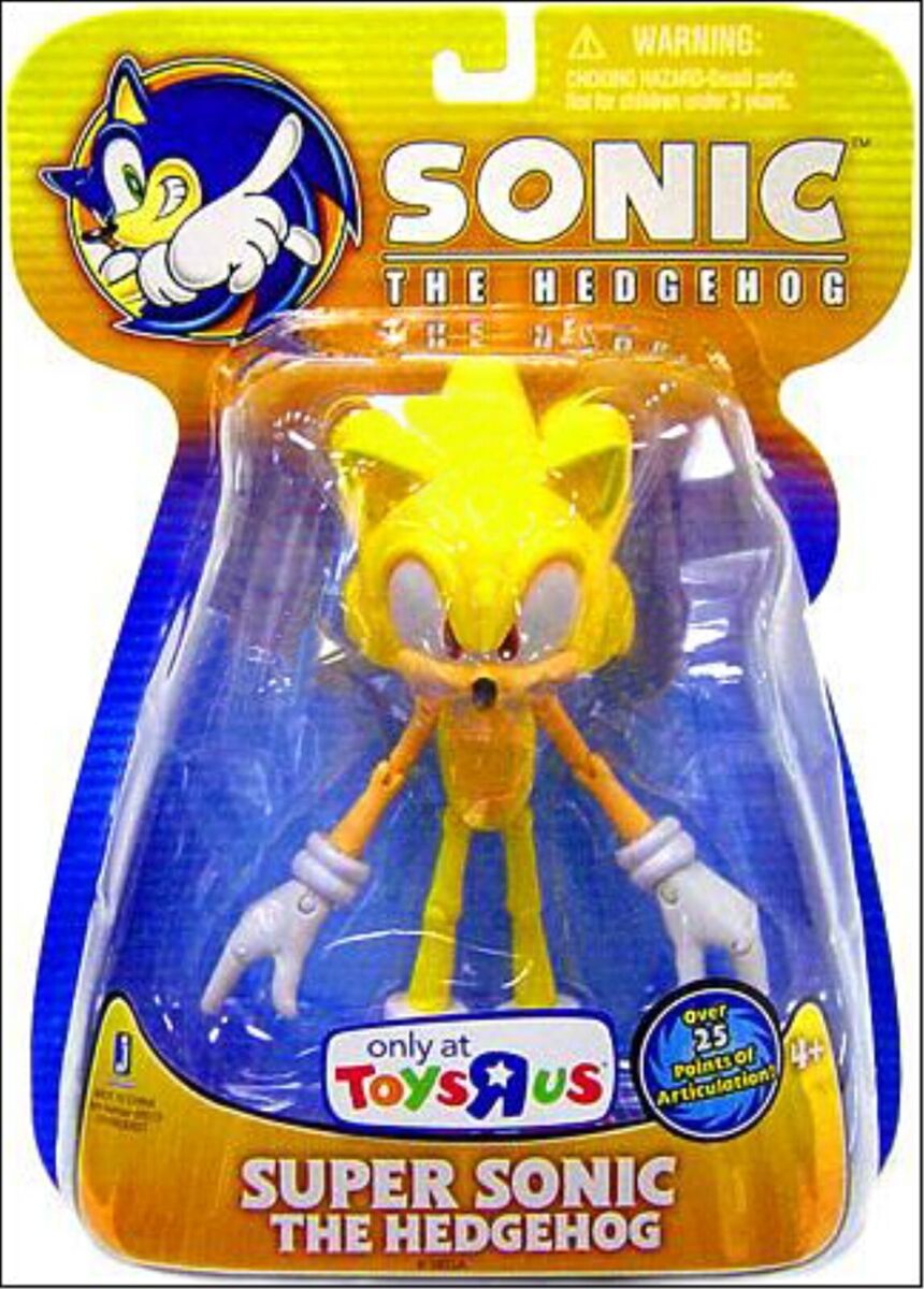 Super Poser Sonic the Hedgehog Action Figure com 25 pontos