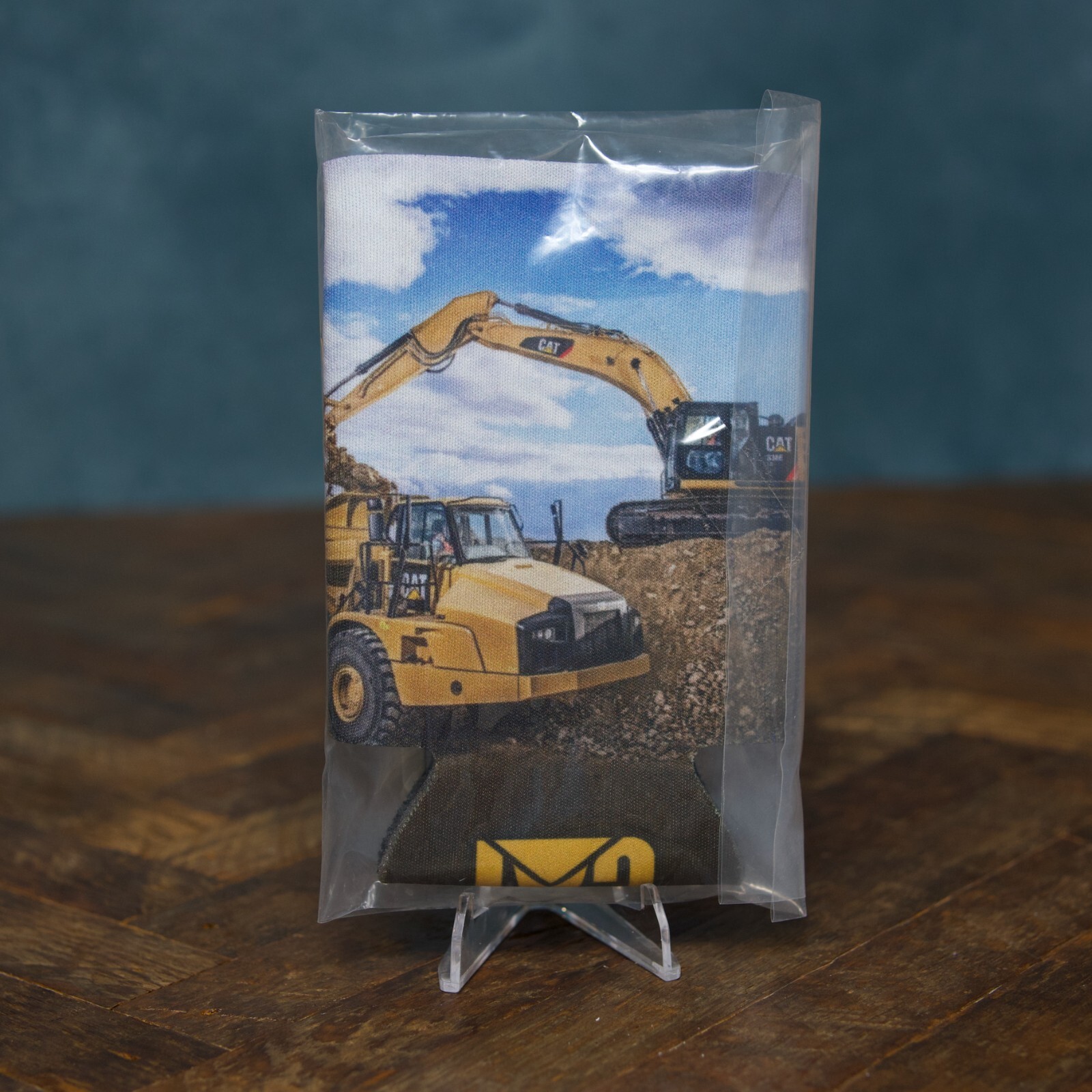 2 Pack Caterpillar CAT Equipment Soft Flexible Collapsible Koozie Can