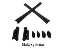 Galaxy Ear Sock  Nose Pad Rubber Kits For Oakley Flak Jacket Sunglasses Black