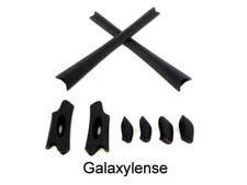 Galaxy Ear Sock & Nose Pad Rubber Kits For Oakley Flak Jacket Sunglasses Black