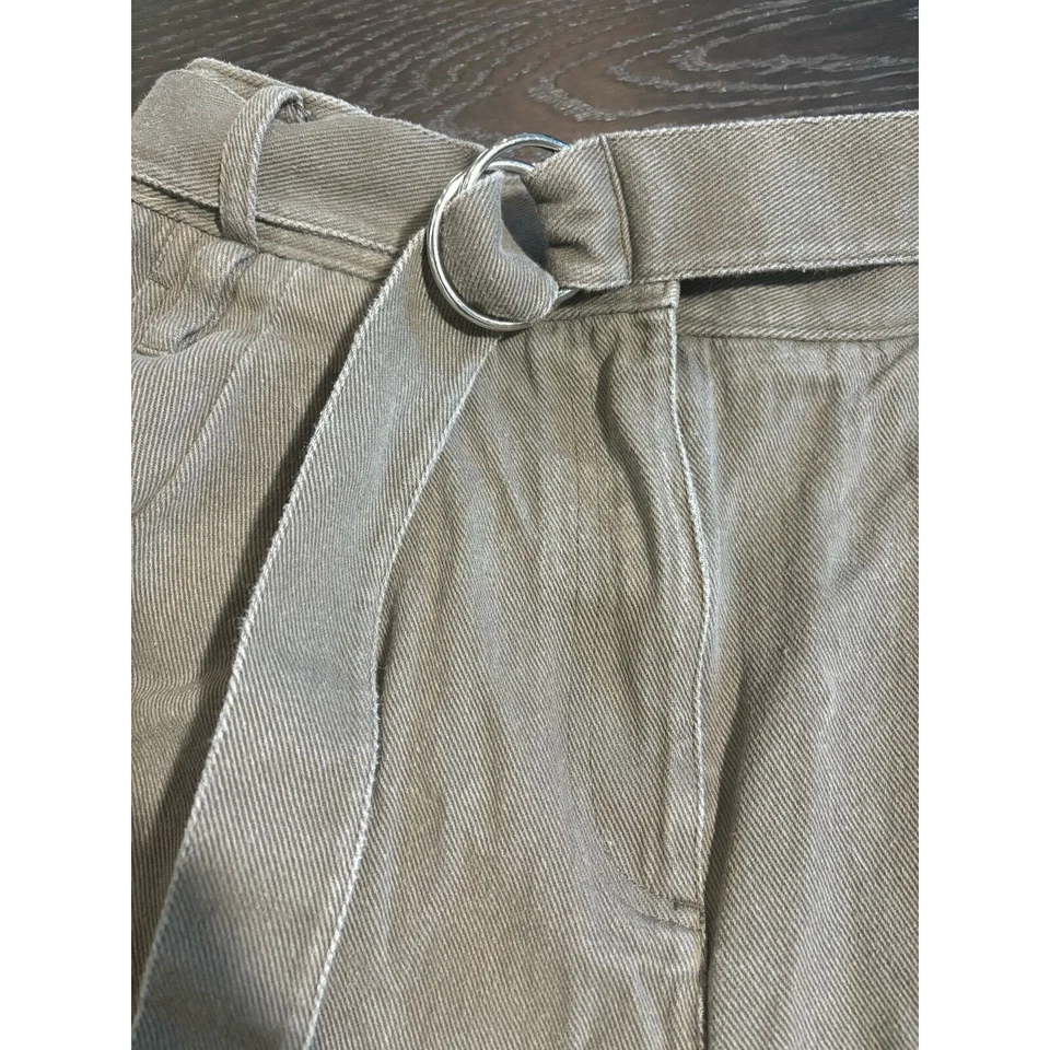 Pantalones Cortos Tibi Cintura Alta Sarga - Lujo - Atemporal - Armario Cápsula Foto 3 de 4