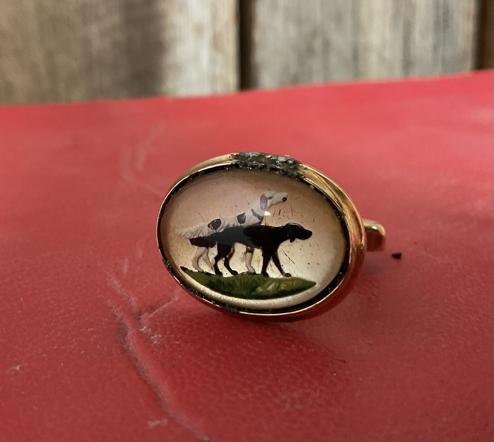 Irish Setter Cuff Links Pair - Unique Pointer Dog… - image 2