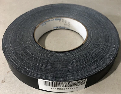 AbilityOne Skilcraft Waterproof Tape 100 MPH Black 3 Core x 1-In x 60 yards