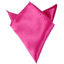  95 Bloomingdales Men'S Solid Hot Pink Handkerchief Dress Formal Pocket Square