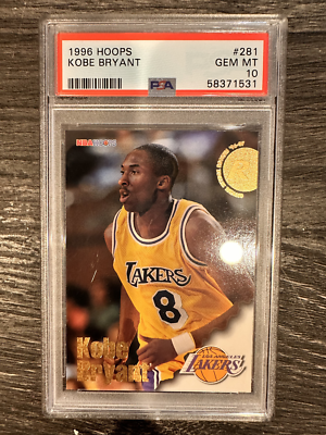 Kobe Bryant ROOKIE 1996 NBA Hoops #281 PSA 10 | eBay