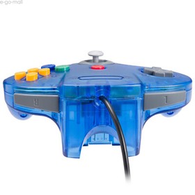Classic N64 Wired Controller Joystick Remote for Nintendo N64 System Clear Blue