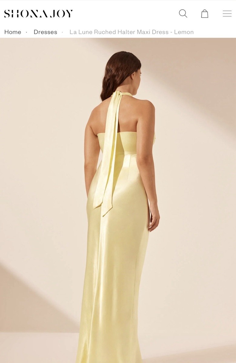 chinese dress ladies La Lune Ruched Halter Maxi Dress | Espresso | Dresses main image 0