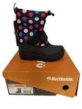 Northside Frosty Polar Pink Blue Polka Dots Toddler s Snow Boots Size 6 New