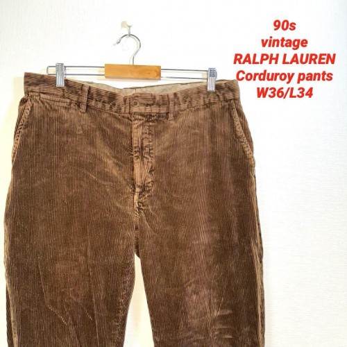 90s vintage Ralph Lauren corduroy pants W36/L34 | eBay