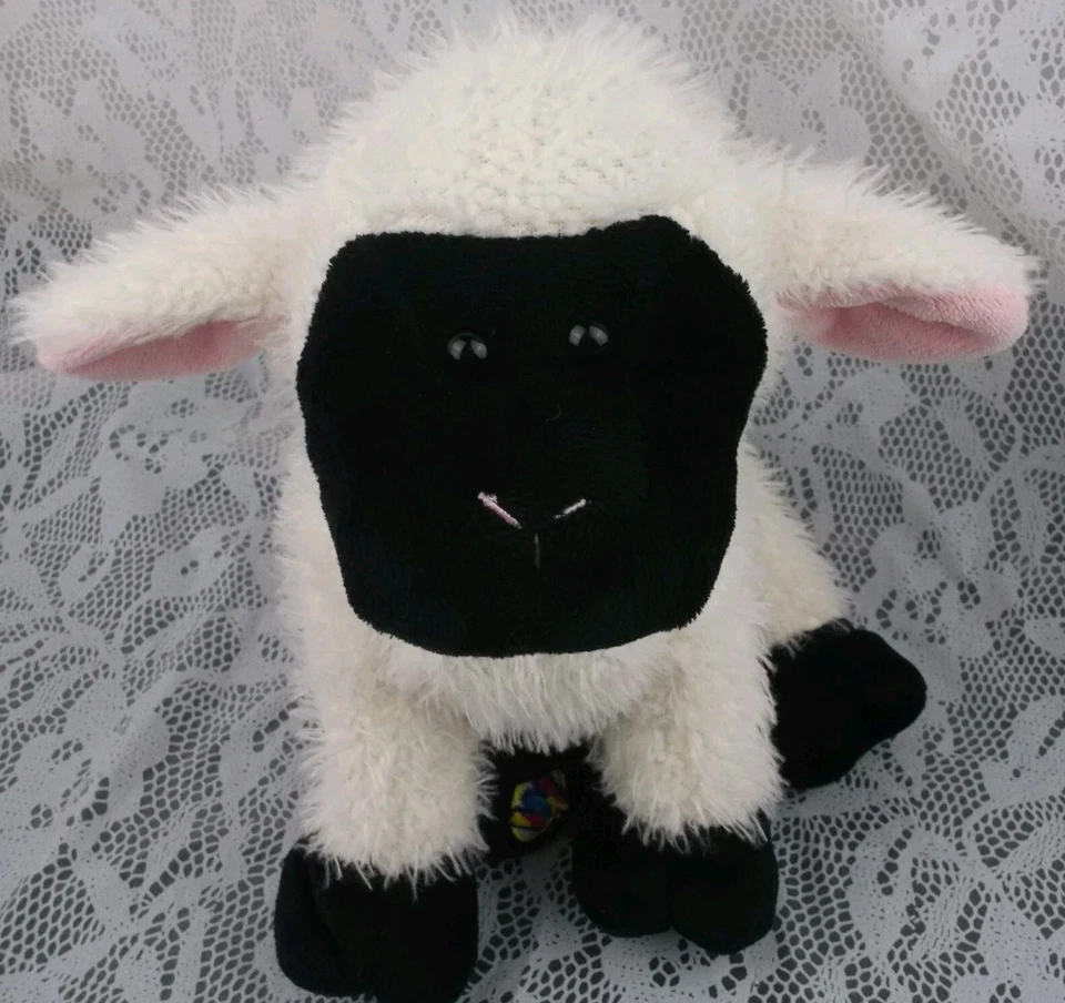 Ganz Webkinz Lamb Plush Sheep White Black Farm No Game Code 10" Stuffed Plushie  - Image 3 of 4