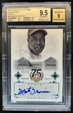 2014 Hall of Fame 75th Year Anniversary Monte Irvin Green Auto #9/10 BGS 9.5/9