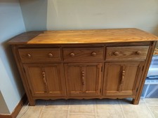 Ercol solid wood 3 drawer sideboard Lavenham design 152cm x52cm