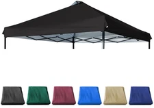 10x10 Canopy Replacement Top with Air Vent Silver Coated for Straight Leg Can...