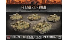Battlefront Miniatures Flames of War German Panzer III Late Tank Platoon GBX122