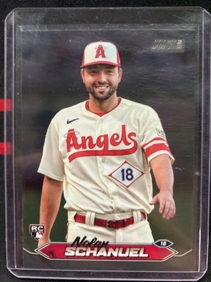 2024 Stadium Club Nolan Schanuel RC #42 ~ Black ~ Los Angeles Angels 
