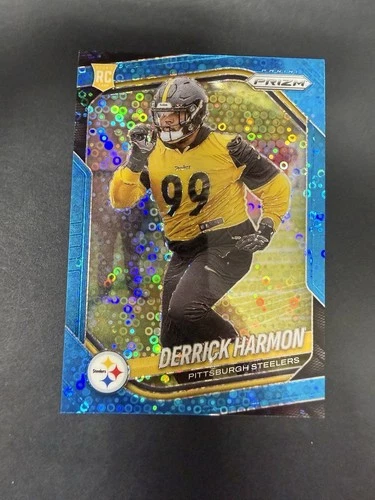 2025 Panini Prizm - Rookies Derrick Harmon #368 No Huddle Blue Prizm /125 (RC)
