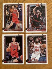2025 topps flagship basketball 4 card lot Chicago Bulls #35-38 Josh Giddey