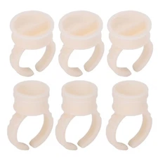 200pcs Microblading Ink Ring Cup Disposable Eyebrow Tattoo Pigment Eyelash E WTD