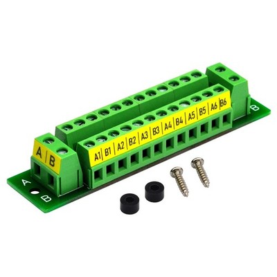 Terminal Block 16A 2x12 Position AC DC Distribution Module
