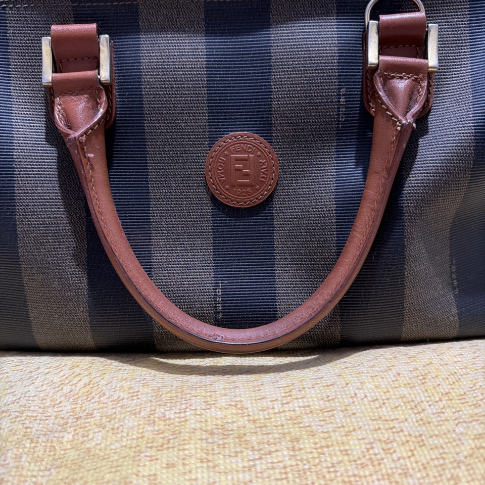 Fendi Pequin Handbag
