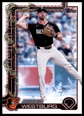 2025 Topps Holiday Jordan Westburg #H58 Baltimore Orioles Baseball