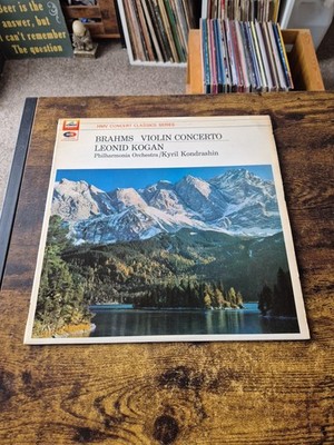 Brahms - Violin Concerto in D Major Op 77 - Leonid Kogan - HMV - UK - VG+ -