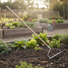 Bow Garden Rake for Levelling Soil and Clearing Debris