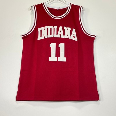 Isiah Thomas #11 Embroidered Men's Fan Jersey. Red  S-XXL
