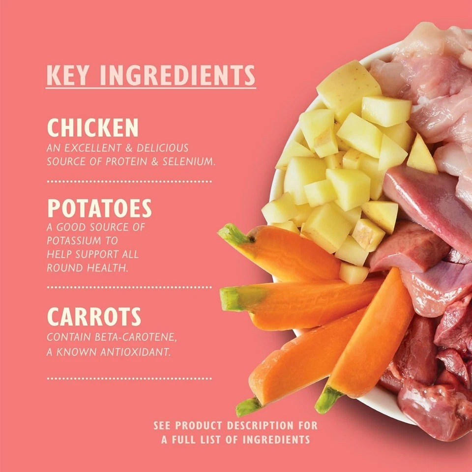 Welpen Nassfutter - Huhn, Kartoffel & Karotte Rezept - Lily’s Kitchen - 10 x 150g - Bild 2 von 4