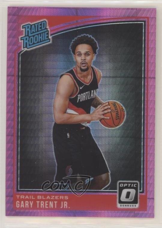 2018 Panini Donruss Optic Rated Rookie Pink Hyper Prizm Gary Trent Jr #199 3b3