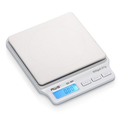 Precision Digital Kitchen Weight Scale, Food Measuring Scale 2kg x 0.1g (Silver)