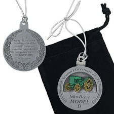 John Deere Limited Edition 2023 Pewter Christmas Ornament 28th in Series LP85871